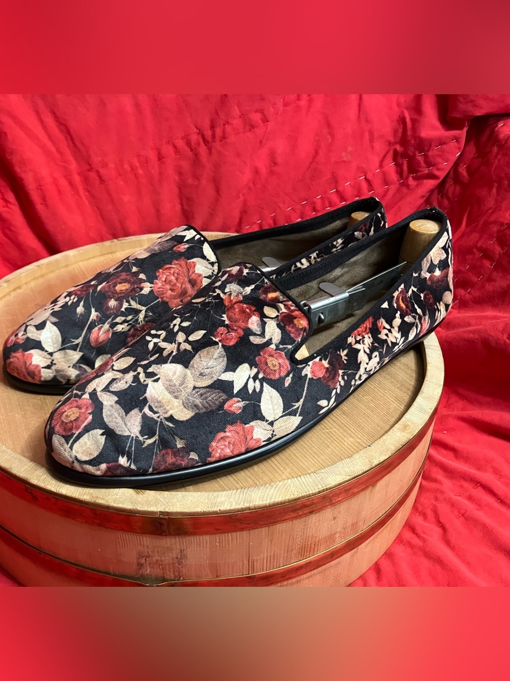 Floral Betunia Slip-On Loafer Wide Size 12W